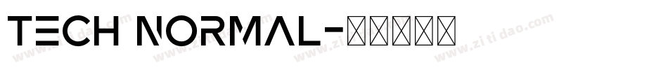 Tech Normal字体转换
